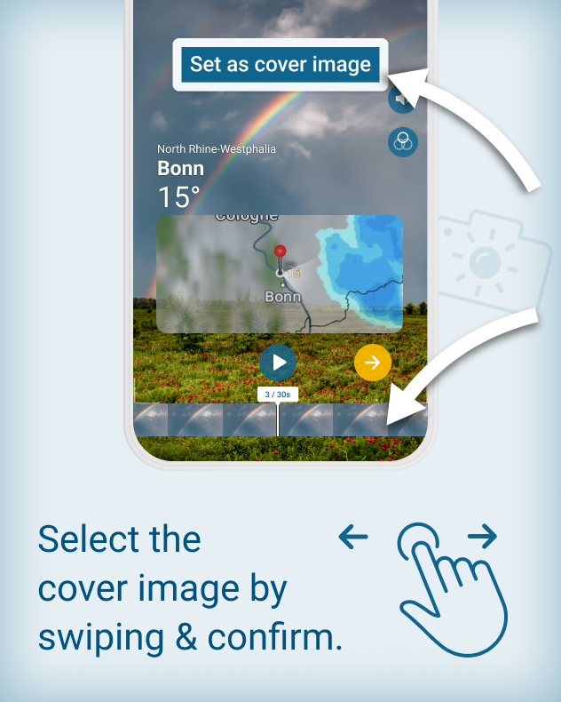 Customize &amp; select a cover image.