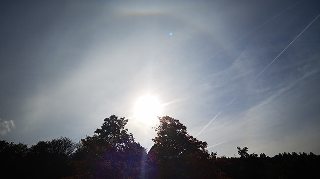 Halo bei Schmalkalden in Thüringen am Samstag