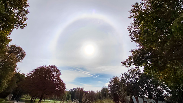 Halo über Kassel am Samstag
