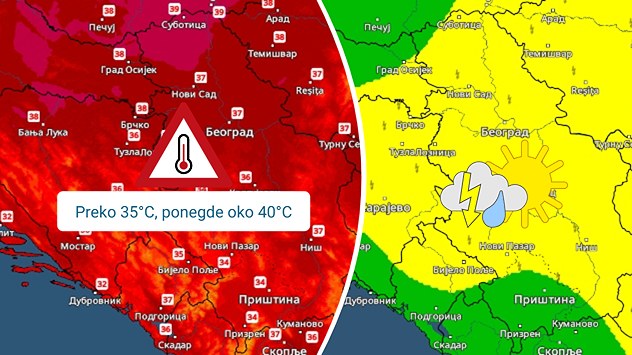 Vrućine, pa lokalni pljuskovi