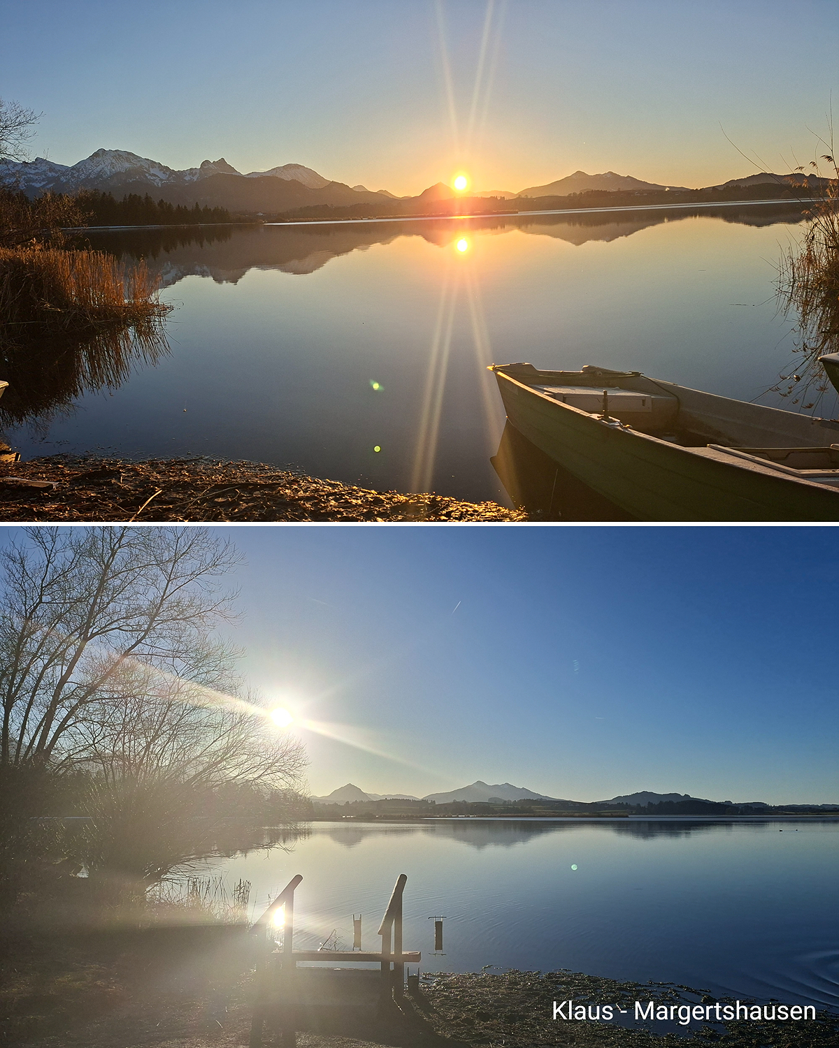 Im bayerischen Margertshausen bei Augsburg lacht die Sonne von einem nahezu wolkenlosen Himmel.