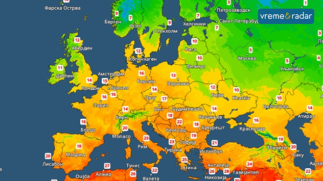 Topao početak novembra u Evropi