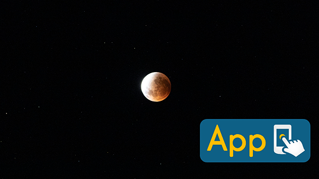 A total lunar eclipse is seen over Victoria, turning the Moon a deep red.