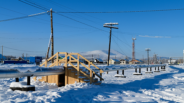 En Oimjakon, Rusia, el lugar habitado más frío del planeta, durante el día se registran a menudo temperaturas inferiores a los 30 grados bajo cero y por la noche incluso se alcanzan los 40 grados bajo cero.