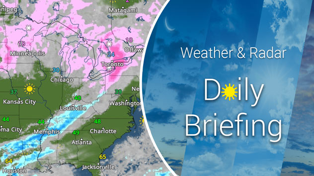 Daily briefing: Cold front triggers rain, snow & winds – Weather News