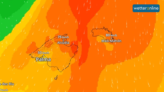 WindRadar: Sturm auf Mallorca und Menorca