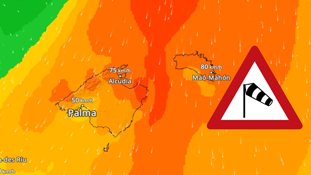 WindRadar: Sturm auf Mallorca und Menorca