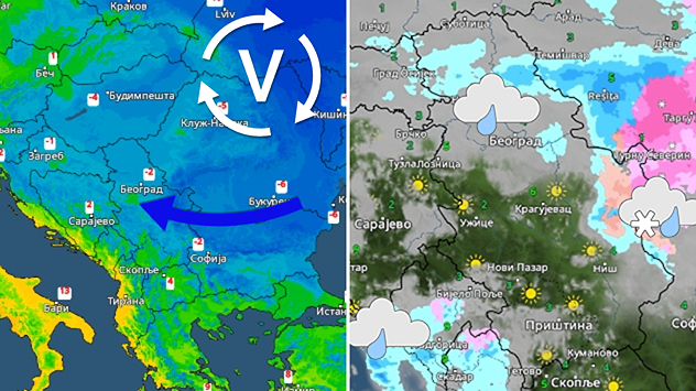 Zahlađenje, slabe padavine