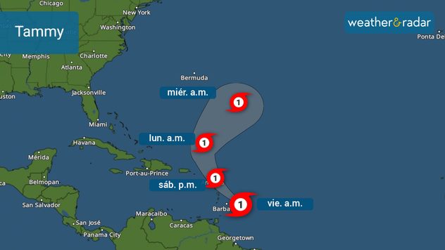 Trayectoria emitida por e CNH el viernes por la mañana. 