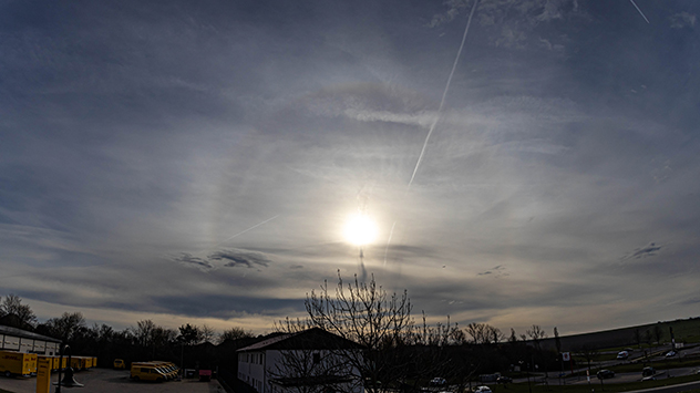 © Sylvio Müller Mancherorts trüben hohe Schleierwolken allerdings den Himmel ein.