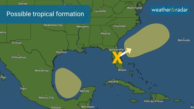 Disturbance over Florida will move to the Atlantic and likely away from the U.S, 