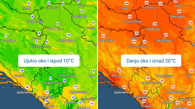Dnevna i jutarnja temperatura
