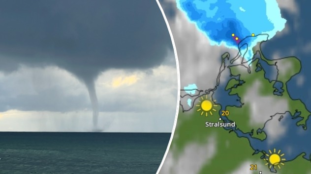 Tornado bei Rügen.