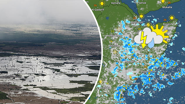 Regenfälle am Horn von Afrika 
