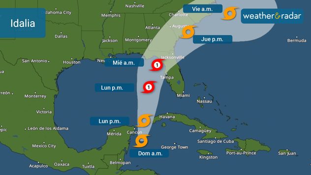 Pronóstico de Idalia