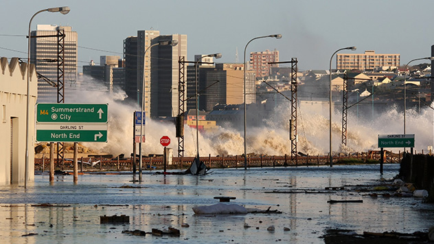 Überflutung in der Stadt