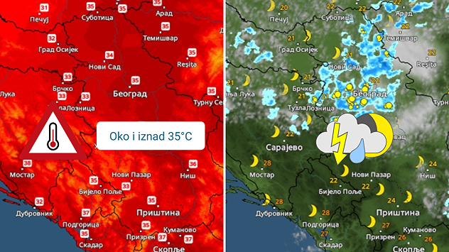 Vruće, ali i nestabilno