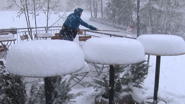 Wintereinbruch in den Alpen