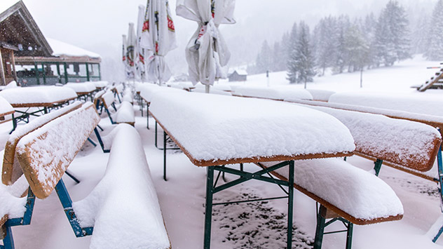 Wintereinbruch in den Alpen
