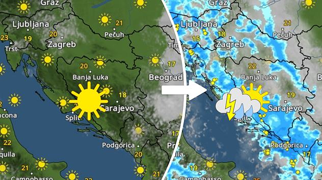 Sunčano, ali se nazire promjena
