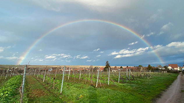Regenbogen Aprilwetter