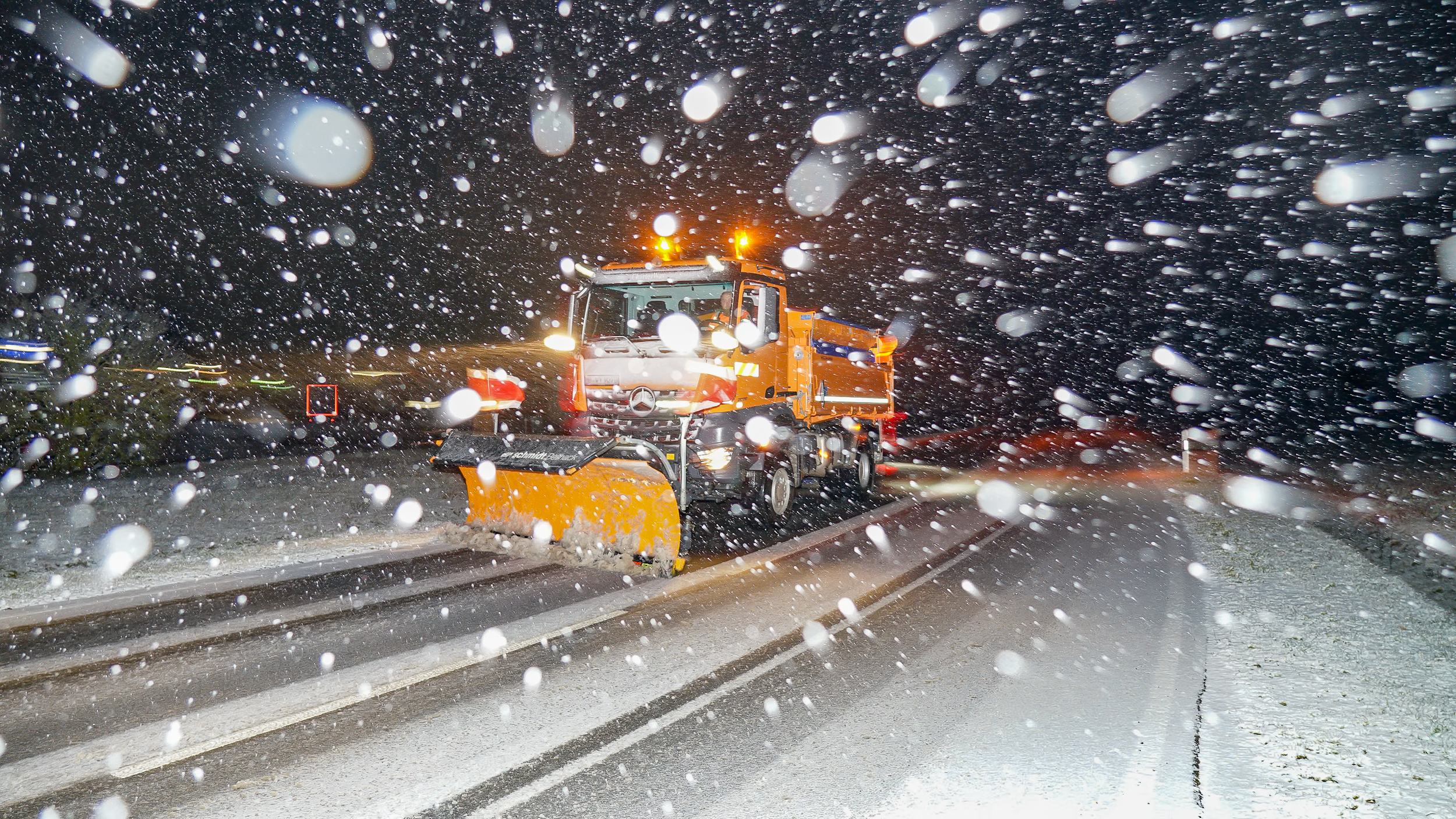 © Torsten Brehme In den Hochlagen der Mittelgebirge schneit es erneut, im Harz sogar ordentlich.