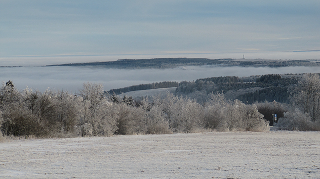 © Gloria Fritz Wasserkuppe über Hochnebeldecke