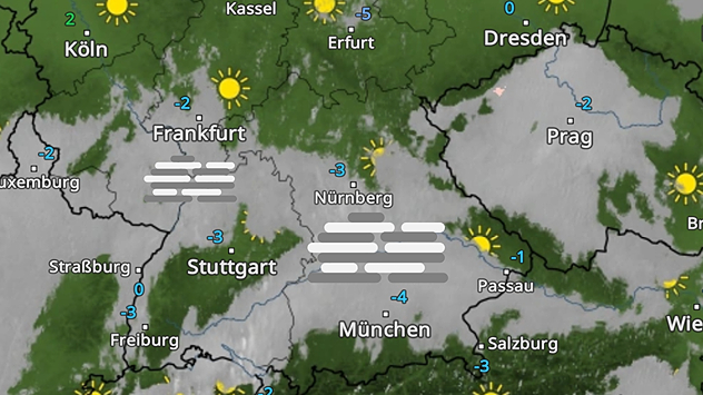 Zäher Hochnebel im WetterRadar
