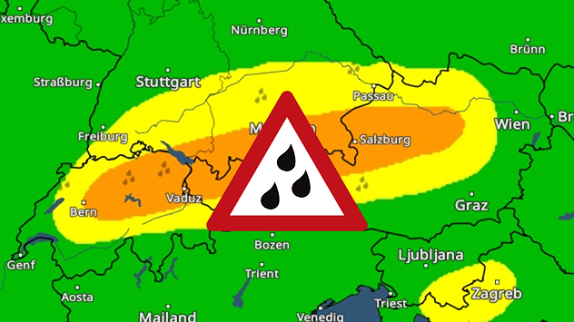 Mappa delle allergie in Europa con simboli di allergia