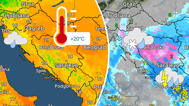 Proljetni vikend. Zatim kiša i snijeg?