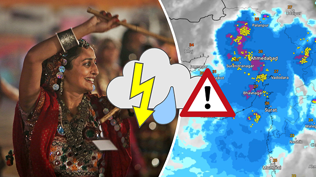 Heavy rains distrupt Navratri processions and outdoor events in Gujarat
