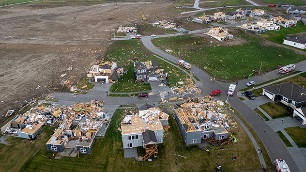 Tornadoschäden in Nebraska/USA