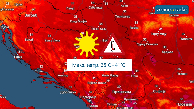 Vruće u četvrtak i petak