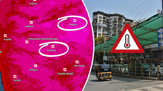 Interior Maharashtra continues to reel under intense heat, with Vidarbha, Marathwada, and Madhya Maharashtra recording temperatures above 40°C.