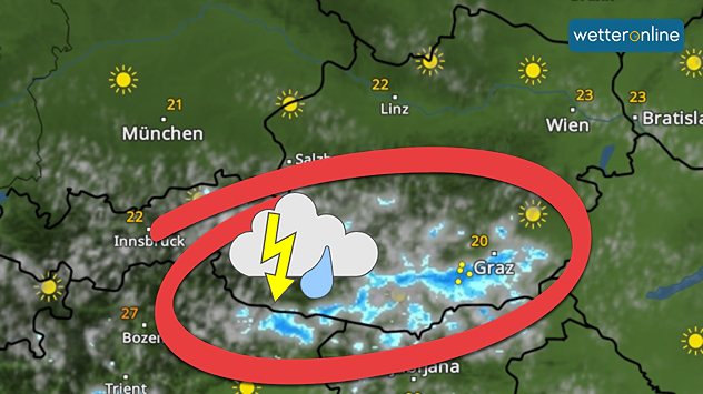 Schauer und Gewitter am Nachmittag im Süden Österreichs