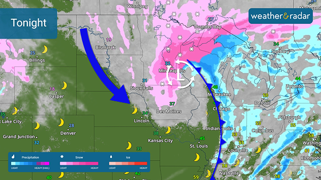 Winter storm sweeping across Upper Midwest