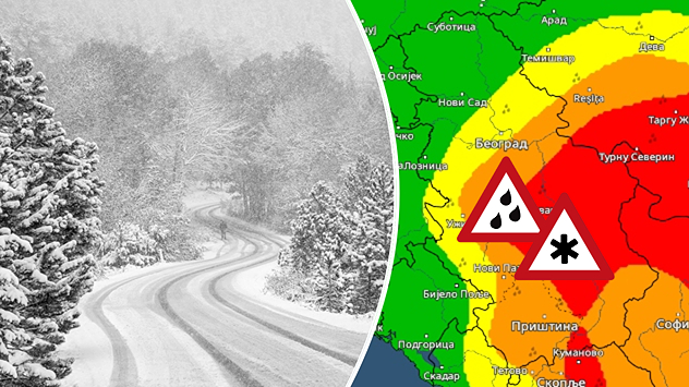 Obilna kiša i planinski sneg