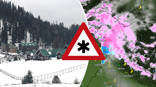 Western disturbance weakens over the Himalayas