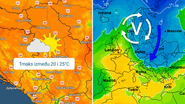 Toplo, pa zahlađenje