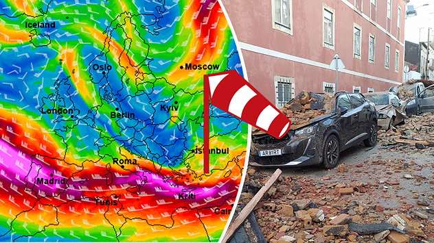 For days, the jet stream has been running directly over the Mediterranean.