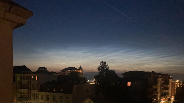 Leuchtende Nachtwolken über Cuxhaven