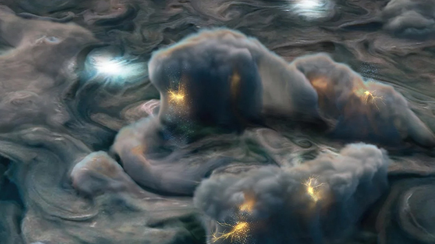 Illustration Jupitergewitter