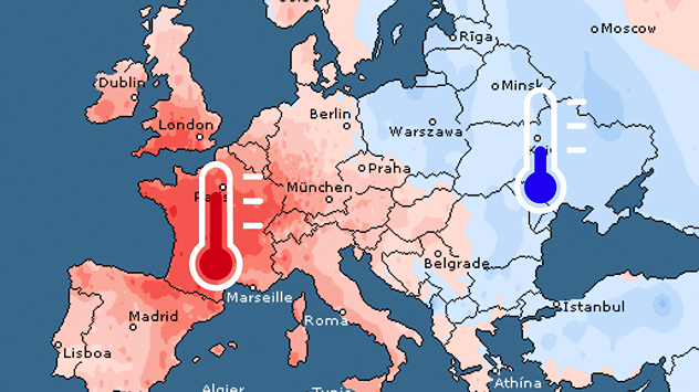 Odstupanje temperature u julu