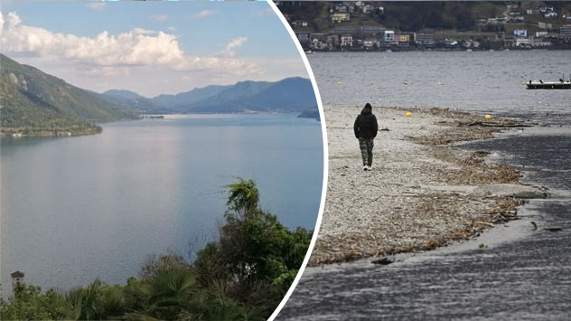 Der Lago Maggiore ist gut gefüllt.