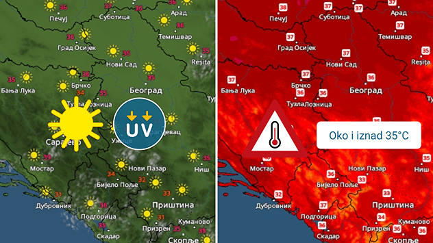Sunčano i vruće vreme