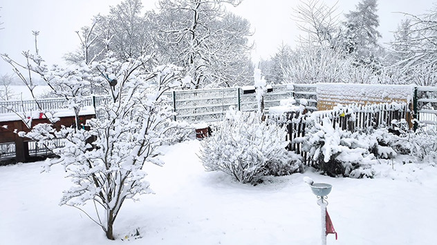 Schnee im Bergischen Land