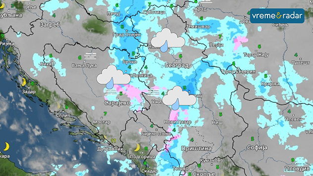 Slaba kiša za vikend