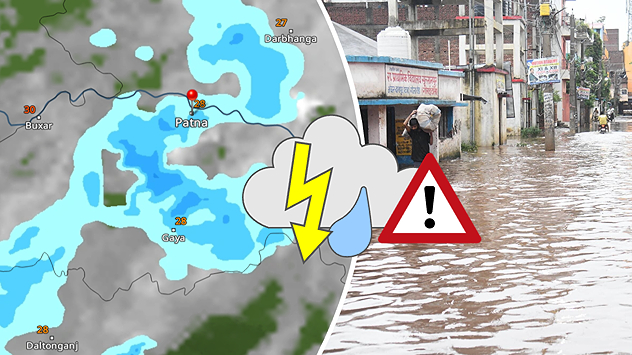 Heavy rains have lashed parts of Bihar causing flooding in river Ganga