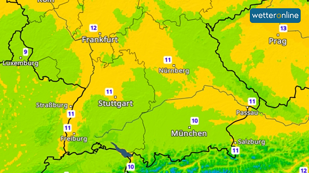 Tiefstwerte Mittwoch