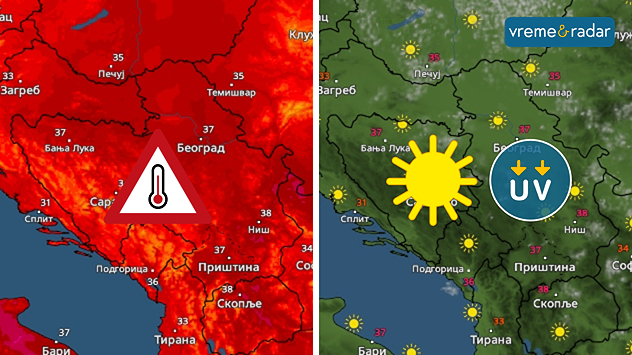 Sunčano i vruće vreme